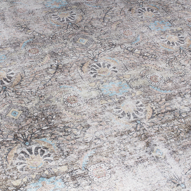 Tapis ivoire / gris Griffey, Rond 7 pi 10 po