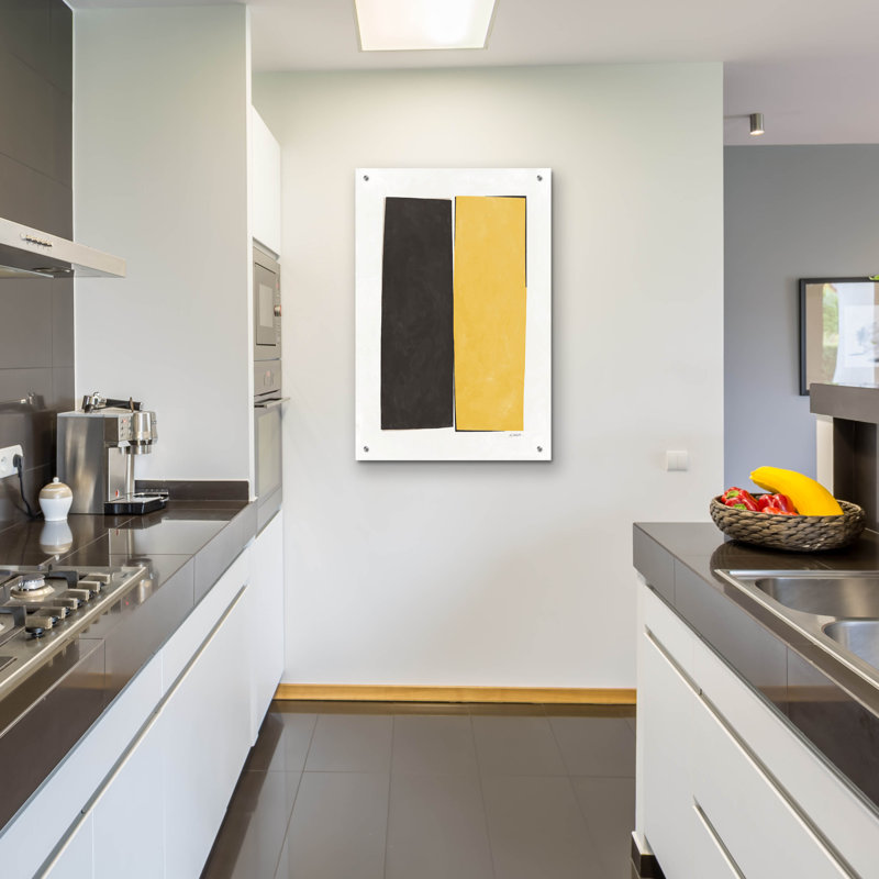 Art mural en verre Ivy Bronx, H 36 po x l 24 po x P 0,2 po
