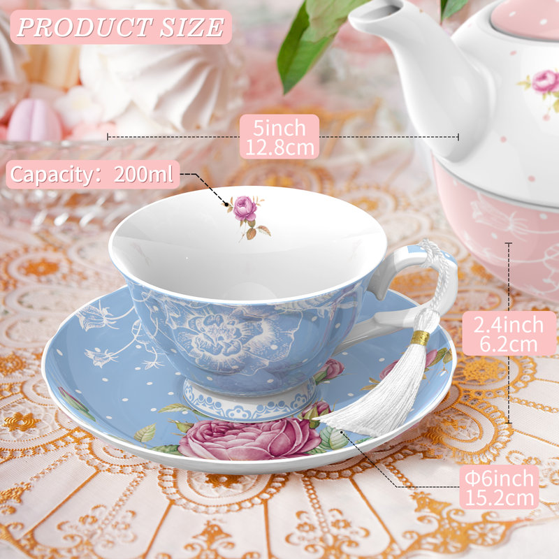 Porcelain Mug, Blue