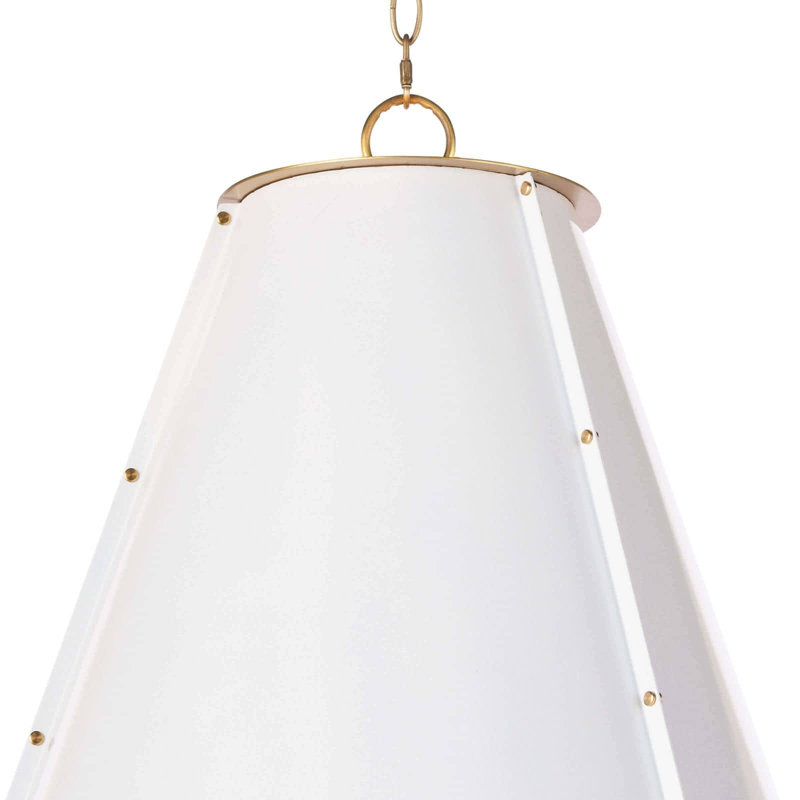 French Maid Chandelier Large, Gold, White