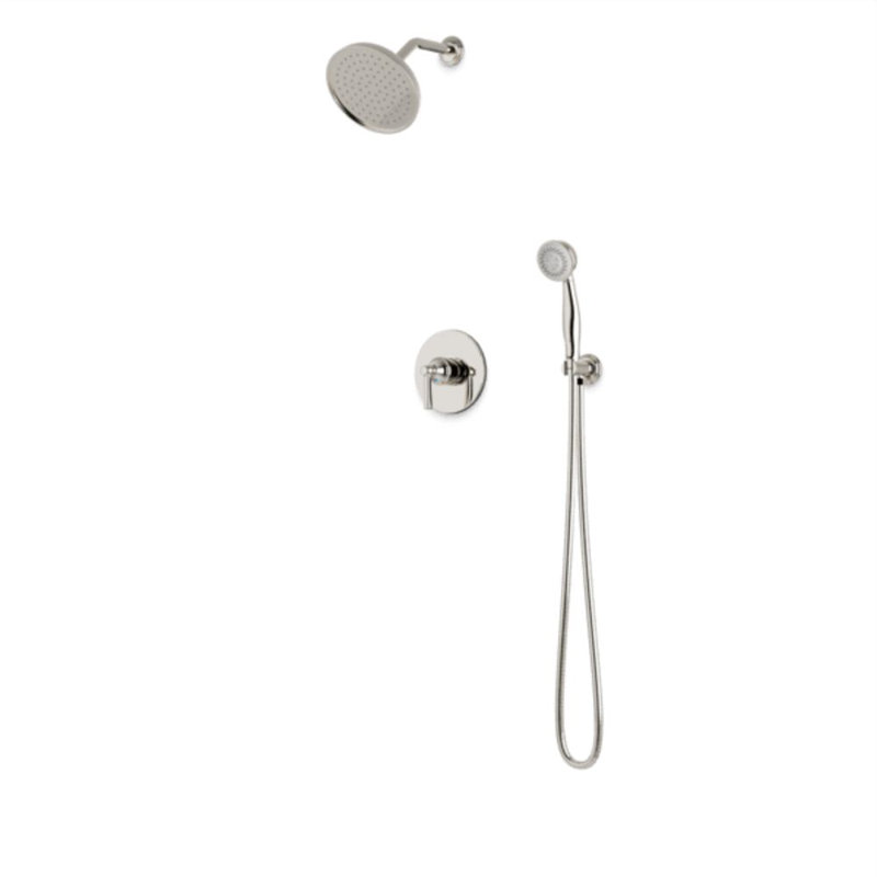 Classic 2-Way Pressure Balance Shower Trim Kit With Hand Held Shower, Polished Nickel