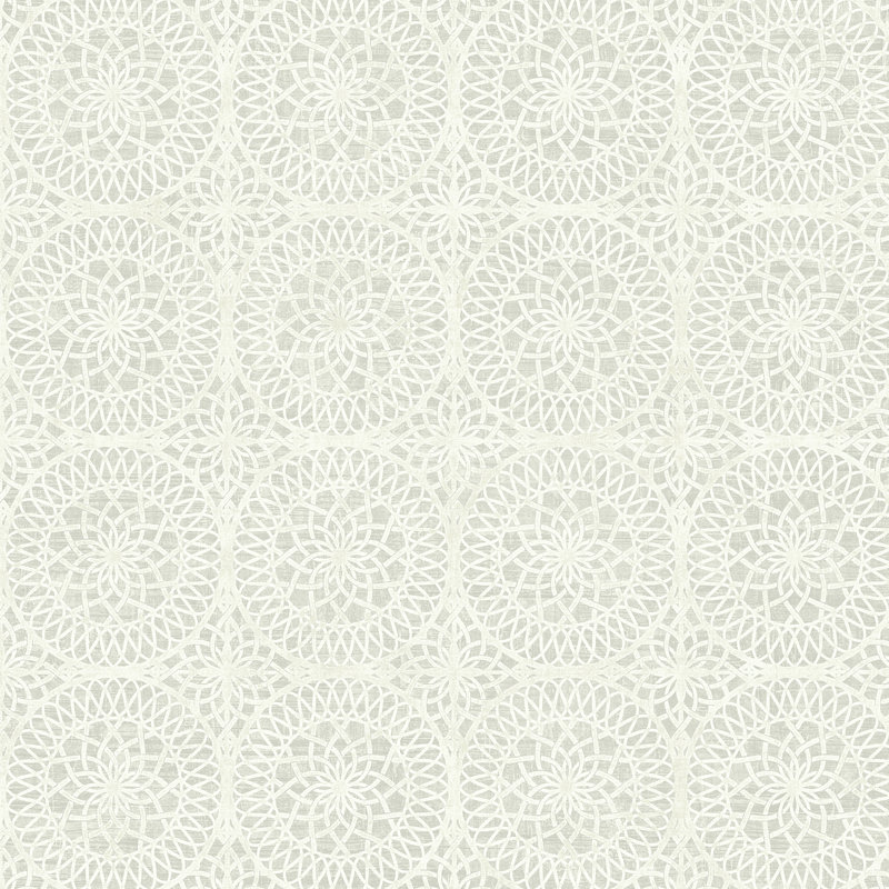 Rouleau de papier peint 33 pi x 20,5 po Palm Springs, Étain