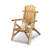 Rustic Solid Wood Patio Dining Chair-2000276767