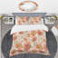 Ensemble de housse de couette rétro à style mid-century floral botanique-40702288