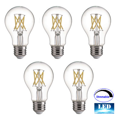 75 Watt Equivalent, A19 LED, Dimmable Light Bulb, Daylight (5000K) E26/Medium (Standard) Base