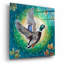  «Mallard prenant son vol» par Verena, art mural en verre acrylique, 12 po x 12 po