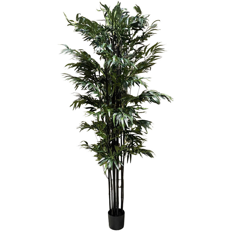 Fire Retardant Artificial Tree 200cm Faux Palm Tree in Pot Liner