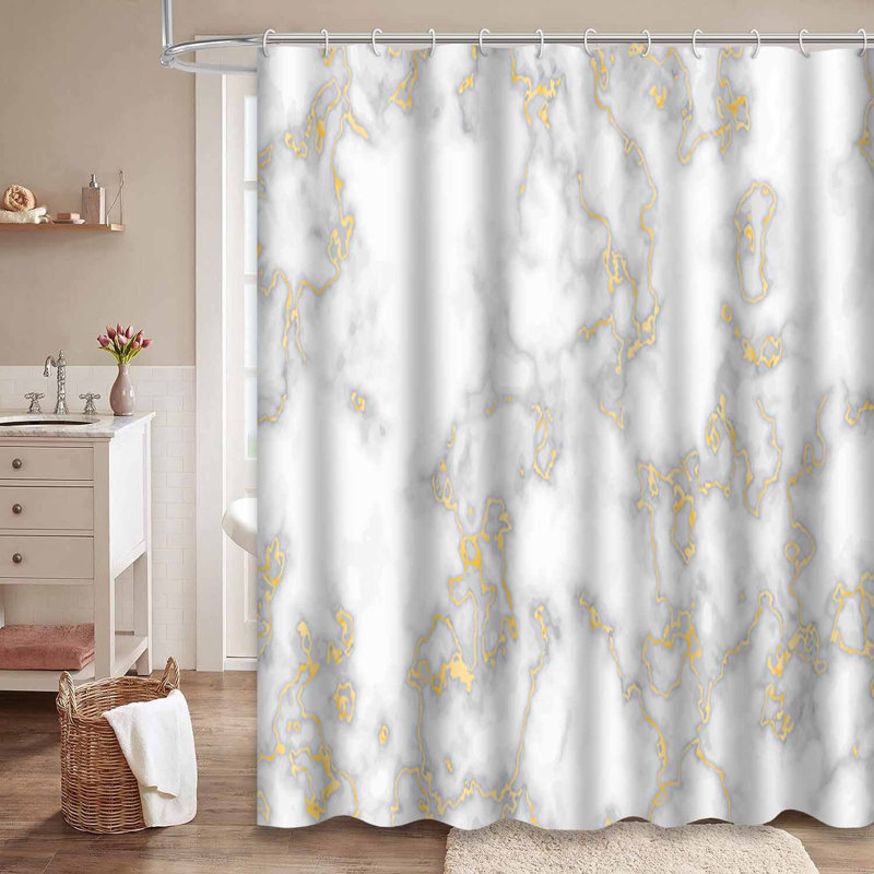 Rideau de douche Marble, L 72 po x l 84 po