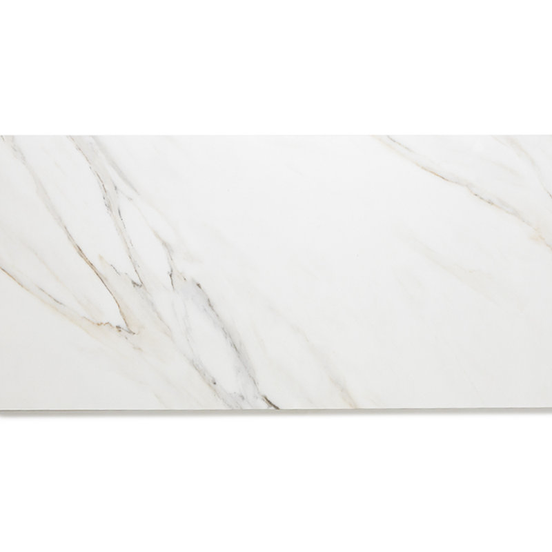 Carreau en porcelaine dorée Calacatta 12 po x 24 po Monarch Oro Borghini, Borghini poli
