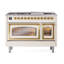 ILVE UN48FNMPEGG Nostalgie II Noblesse 48 inch Dual Fuel Range (8 Sealed Burners + Griddle, Triple Glass Door)-264993568-264993630-264993570