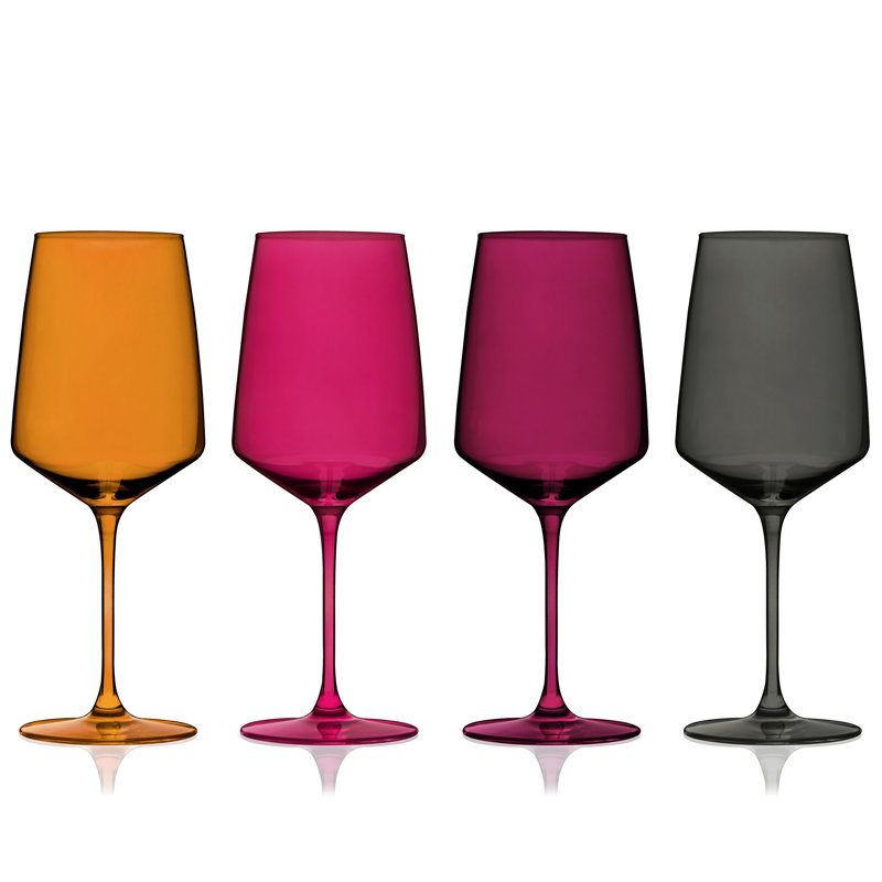 Verres à vin en cristal Reserve Nouveau, Multicolore / rouge