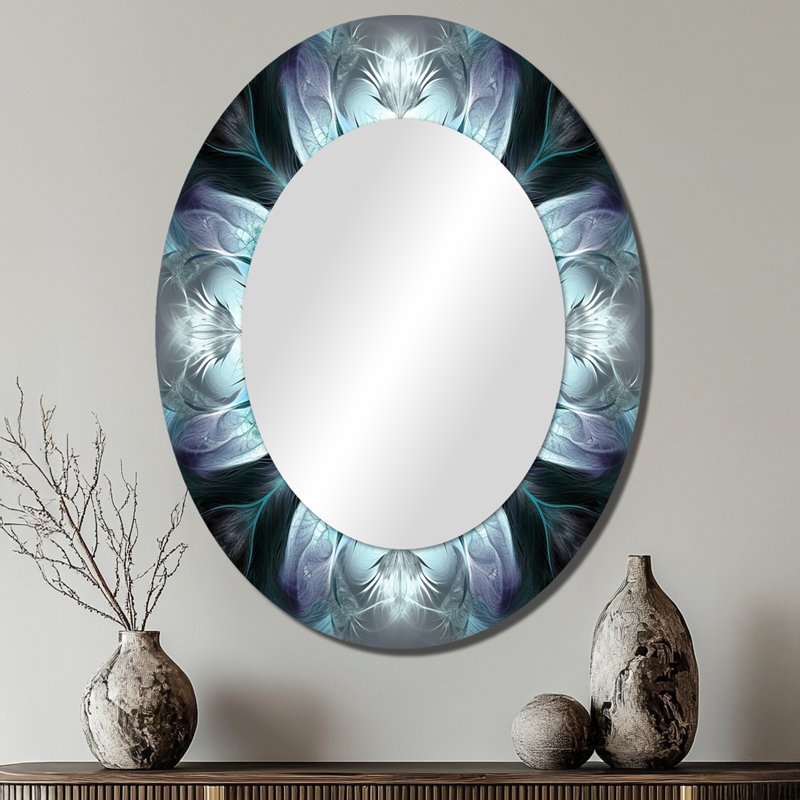 Kilie - Miroir abstrait en métal, 40 po x 30 po