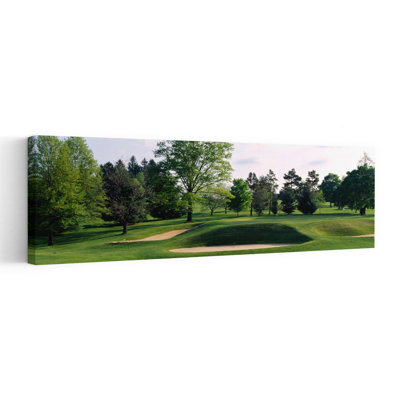 Arbre de sable sur un terrain de golf, Baltimore Country Club, Baltimore, Maryland, paysage abstrait contemporain tranquille, art mural