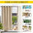 Outdoor Patio Curtains 2 Panels Windproof Top Grommet & Back Tab Bottom, Thermal Insulated Drapes Keep Privacy for Yard/Porch with Ropes for Fixed-1408617443-1408617448