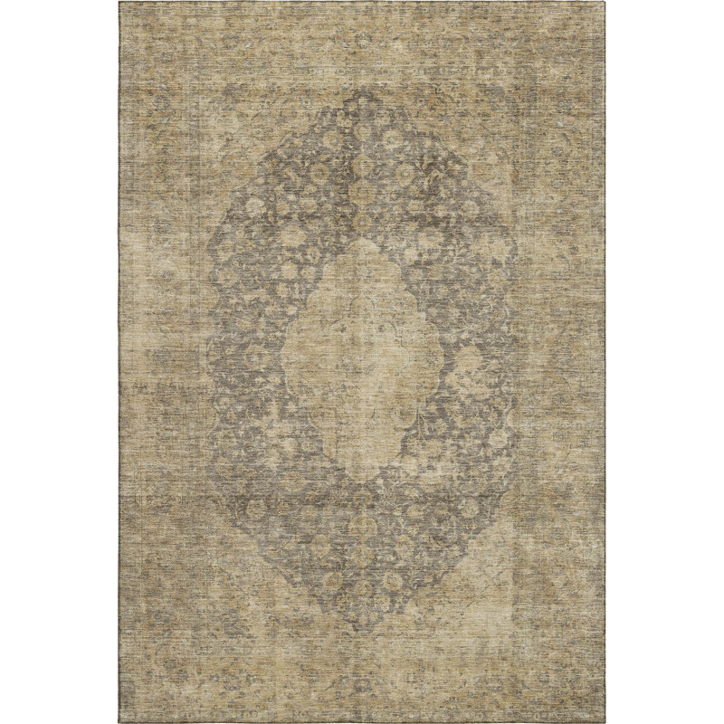 Premium Machine Washable Honig AMF1657 Global Rug, Rectangle 10' x 14'