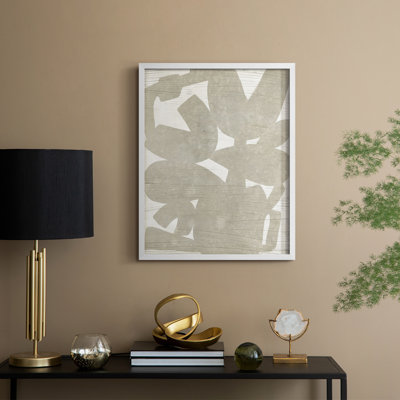 Abstract Paper Bouquet II Framed Print - Solid Wood