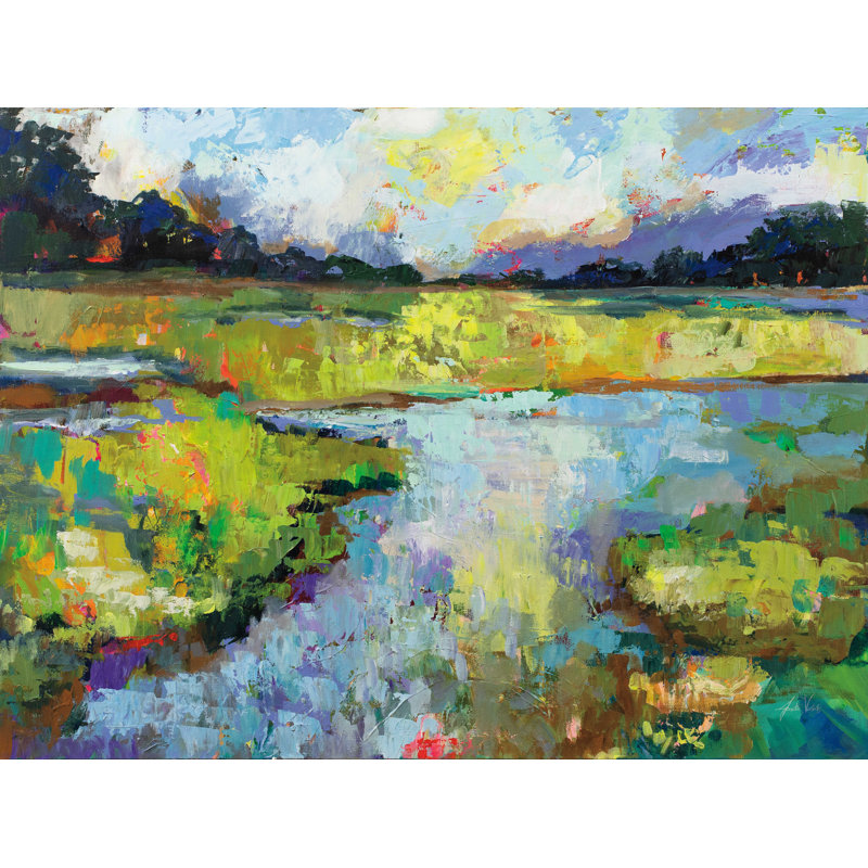 Reflections par Jeanette Vertentes - reproduction d'art sur toile tendue, H 24 po x l 32 po