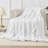 Flannel throw blanket with fringes-114622954-114622956
