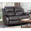 Lowell Faux Leather Reclining Loveseat-699730700-716205014