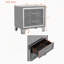 Velvet Solid Wood Nightstand-2053335450