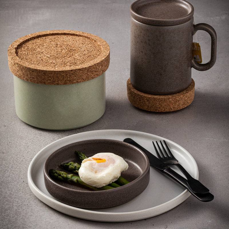 Deep Appetizer Plate Redonda, Oak