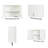 Bathroom Cabinet, Storage Cabinet Above Toilet, Suitable For Bathroom And Kitchen, White