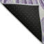 Tapis extérieur lavable abstrait mauve et ivoire 5 pi x 8 pi lavande