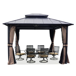 10 pi. x 12 pi Pavillon de jardin en métal
