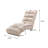Luxury Upholstered Chaise Lounge Chair With Vibration For Relaxation, Modern Fixed Back Fabric Leisure Recliner Sofa For Living Room/Bedroom-1349481280