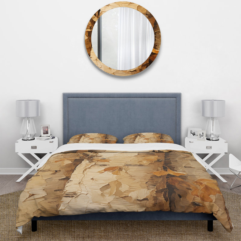 Ensemble de housse de couette Brown Tree Bark Essence 3 - Tree, Housse de couette pour grand lit