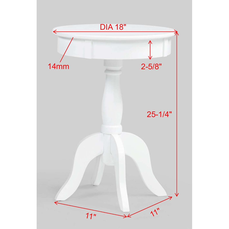 ROMY CHAIRSIDE TABLE WHITE