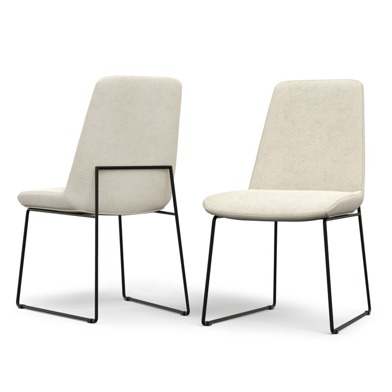 Chaise de salle à manger rembourrée Corina, Brun