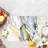 Gold and Gray Marble Patterned Glass Chopping Board for a Modern Kitchen-114446631