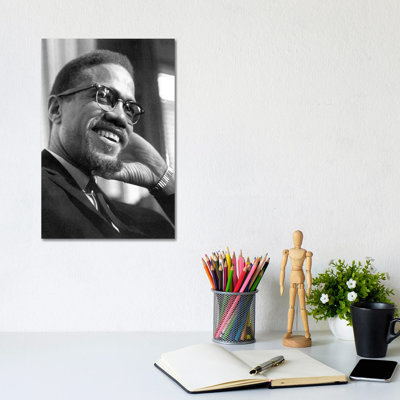 Malcolm X (1925-1965) - Wrapped Canvas Print