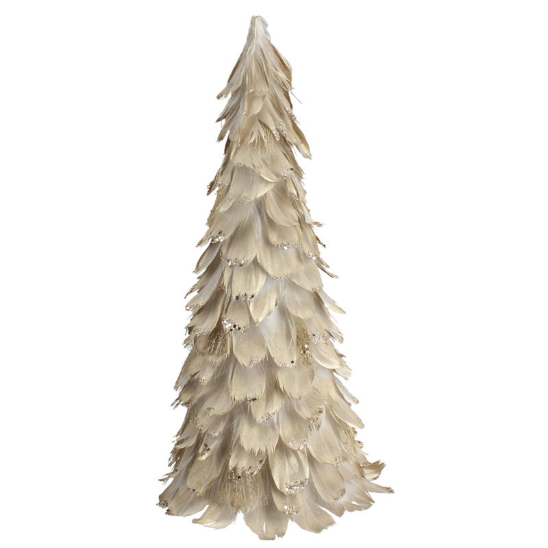 Arbre de Noël Feather Cone, H 14,5 po x l 7 po x P 7 po