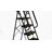 5 Step Stool,Metal Ladder,Folding Step Ladder with Tool Platform,Library Ladder,Decorative Kitchen Step Ladder