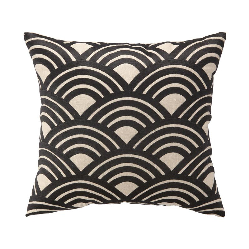  Oreiller en duvet et plumes 100% lin Arches, Gris