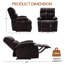 Petit fauteuil inclinable manuel pour adultes, similicuir-37633437