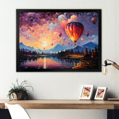 «Expressionist Balloon Flight» sur toile