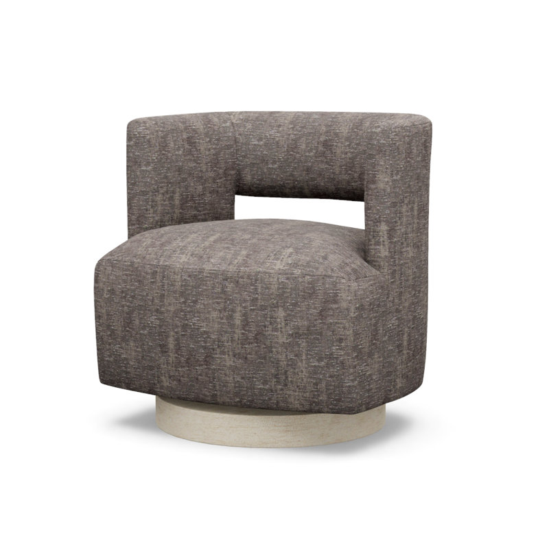 Crystle Swivel Barrel Chair, Sandstone, 9637-49