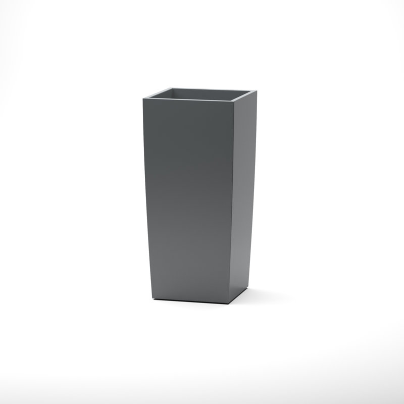 Roseline Handmade Planter Box, 30" H x 16" W x 16" D, Gray