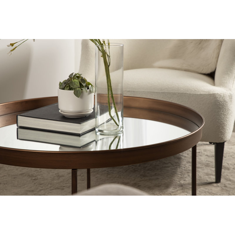 Table basse Ekta, Miroir, Bronze