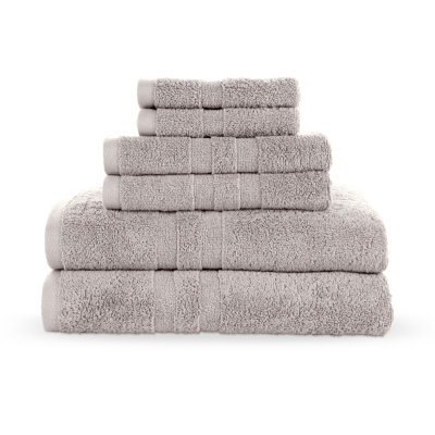 Martex 6 Piece Luxury Towel Set, 2 Bath Towels 2 Hand Towels 2 Washcloths 600 Gsm 100% Ring Spun Cotton Highly Absorbent Soft Towels For Bathroom Ideal For Everyday Use, Hotel & Spa