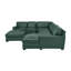 Canapé modulaire en cuir véritable 6 pièces Gabriel-1593315172