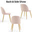 Modern Velvet Armless Side Dining Chairs-1970771277