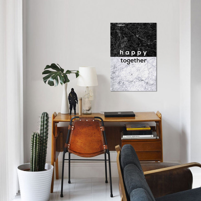 « happy pair », impression sur toile, H 18 po x l 12 po x P 1,5 po, Toile tendue, Pas de tapis