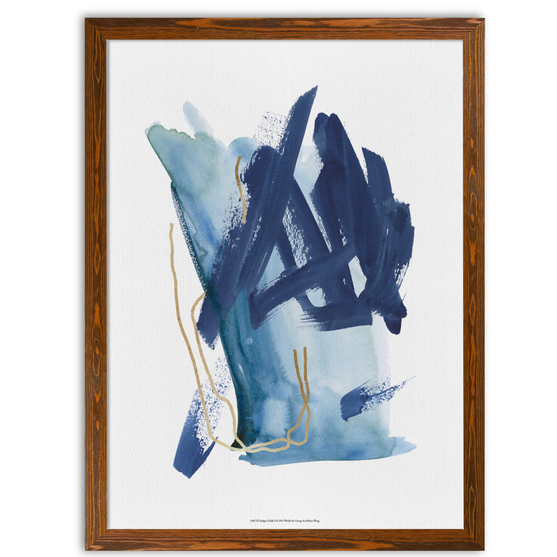 « indigo collision i » par paul cezanne-photo-cadre, reproduction d’art, H 30 po x l 22 po x P 2 po, Toile encadrée, érable