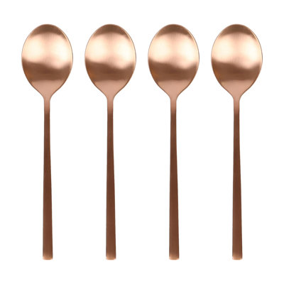 Stainless Steel Dessert Spoons - 20cm - Pack of 4