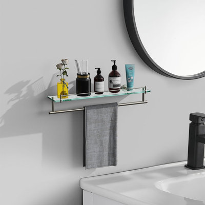 Glass Bathroom Shelves