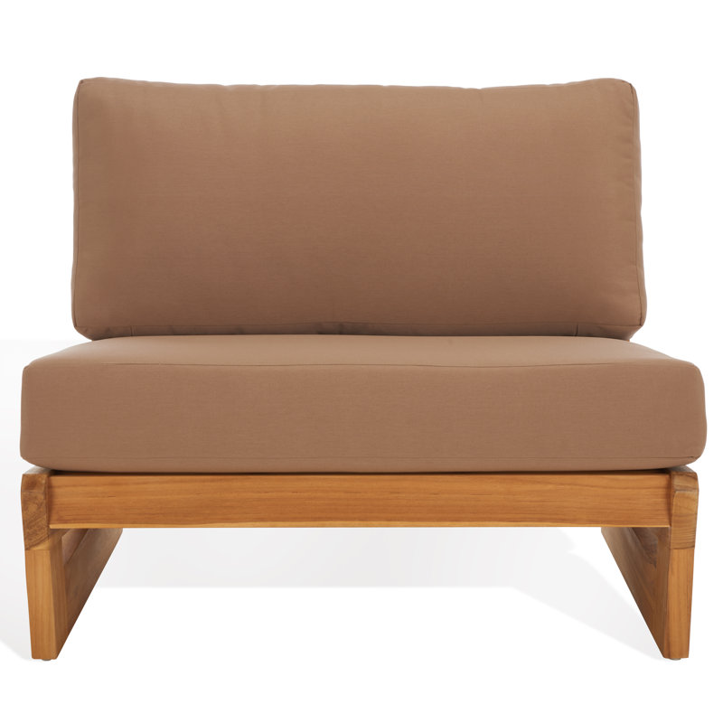 Despina Teak Patio Chair with Cushions, Brown